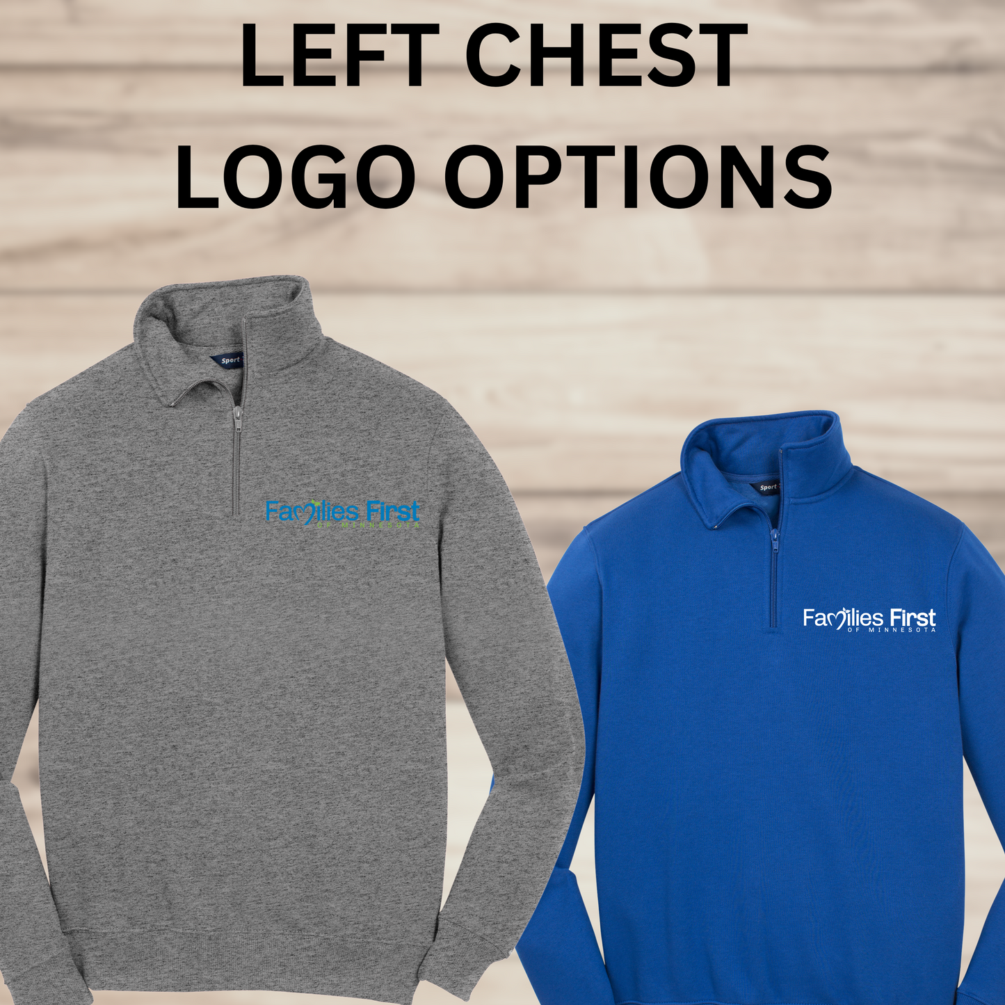 Families First of MN - 1/4 Zip Sweatshirt