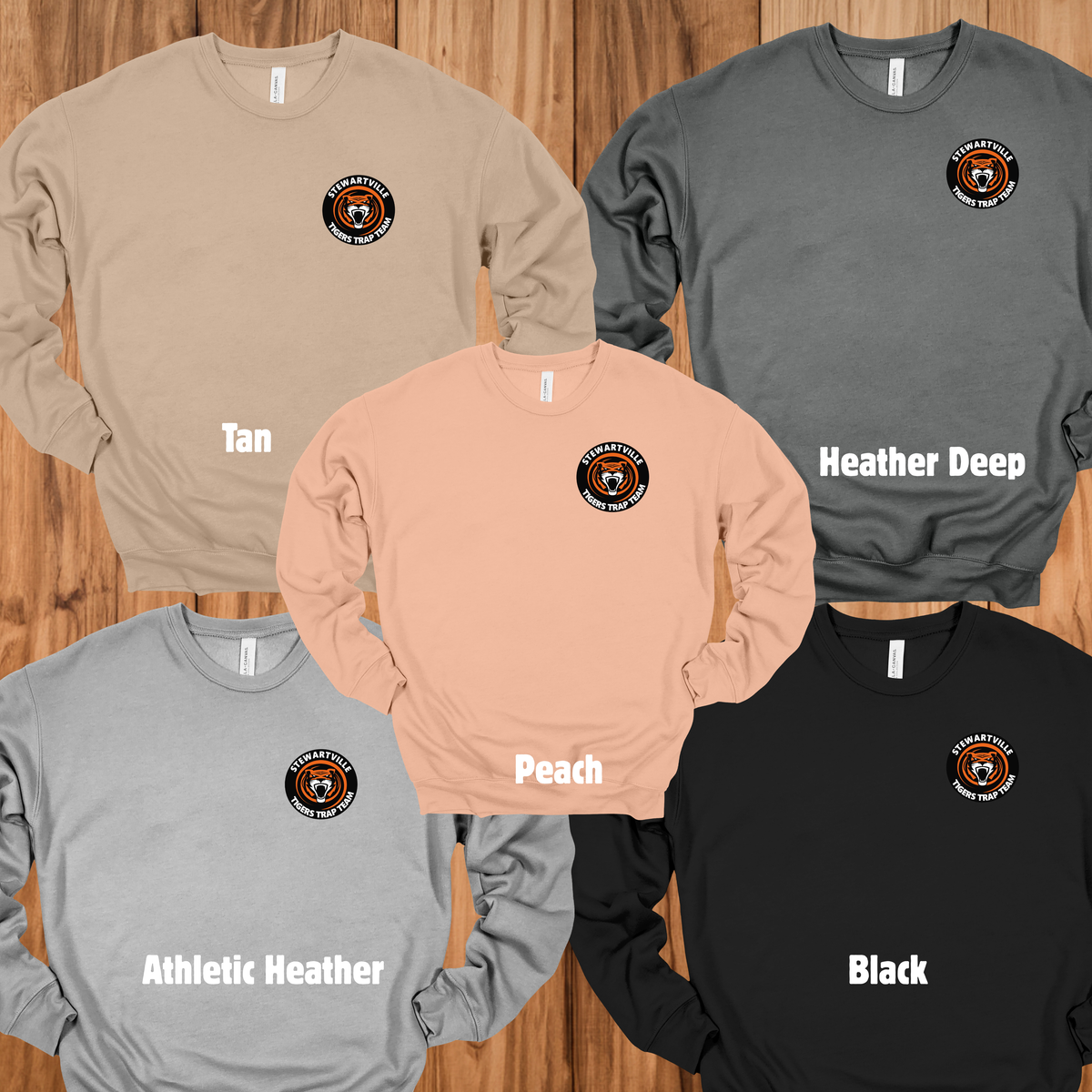 Stewartville Tigers Trap Team - Crewneck sweatshirt - multiple designs
