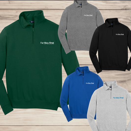 Families First of MN - 1/4 Zip Sweatshirt - multiple color options