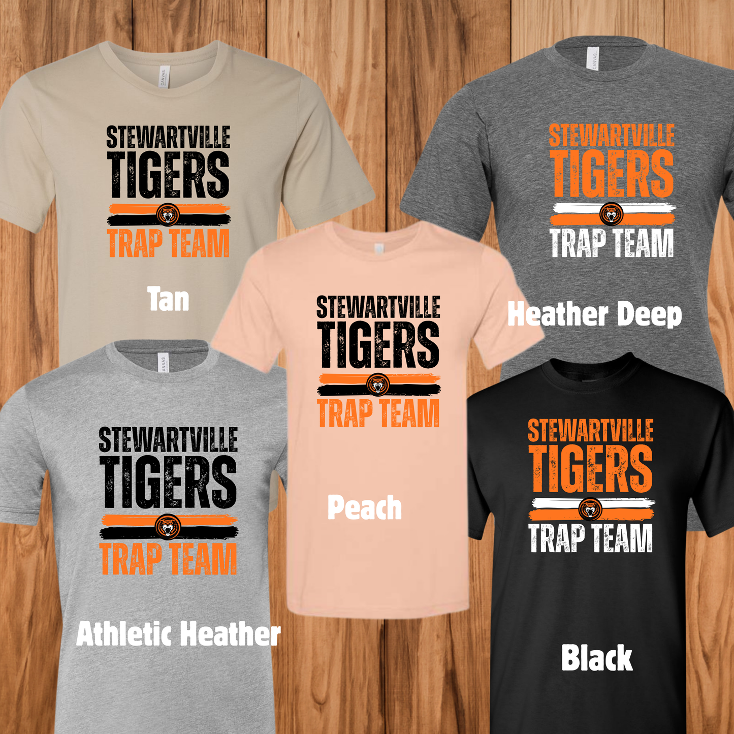 Stewartville Tigers Trap Team - YOUTH Short sleeve tee - multiple designs