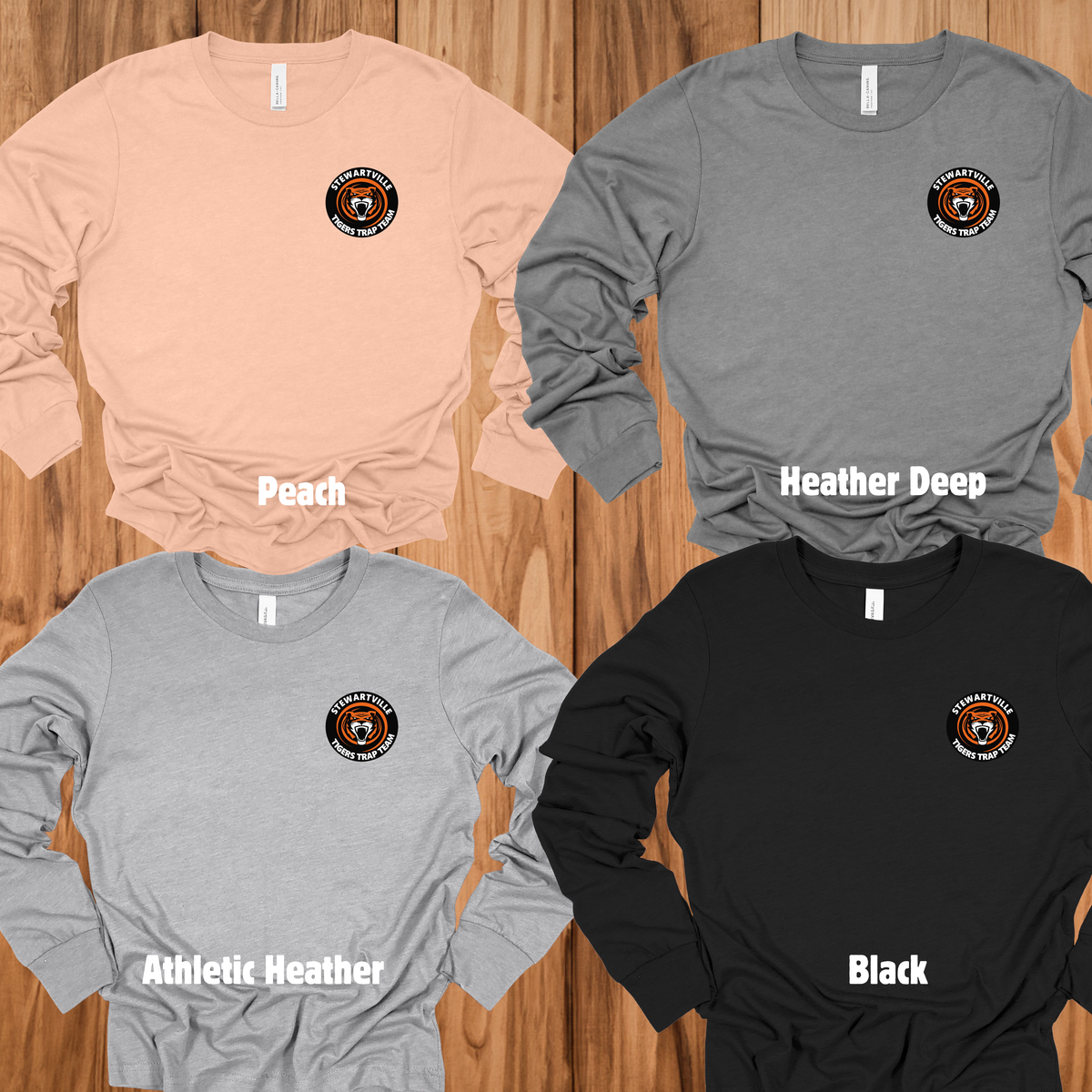 Stewartville Tigers Trap Team -  Long sleeve tee - multiple designs options