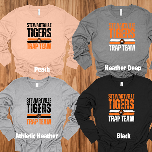 Stewartville Tigers Trap Team -  Long sleeve tee - multiple designs options