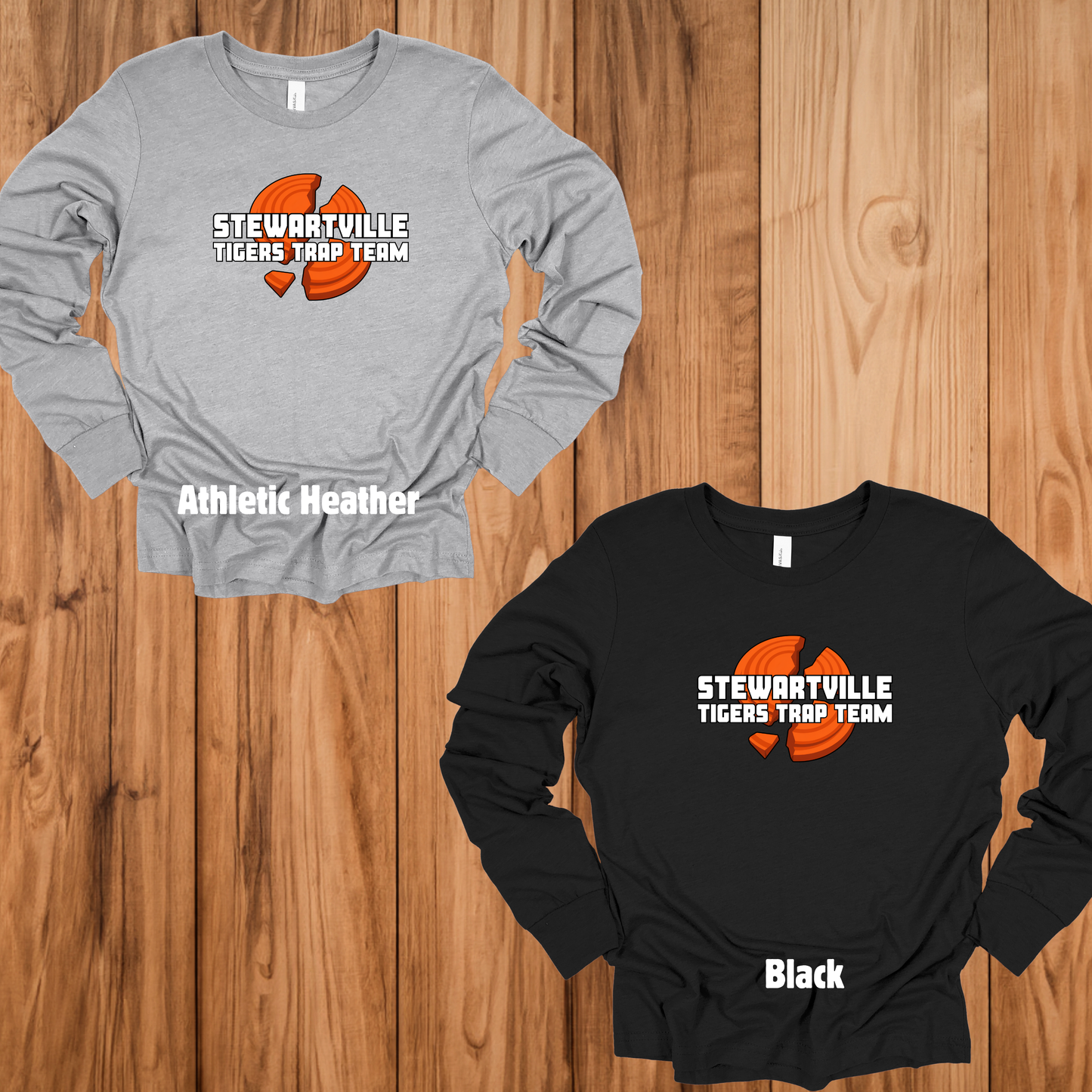 Stewartville Tigers Trap Team -  YOUTH Long sleeve tee - multiple designs options