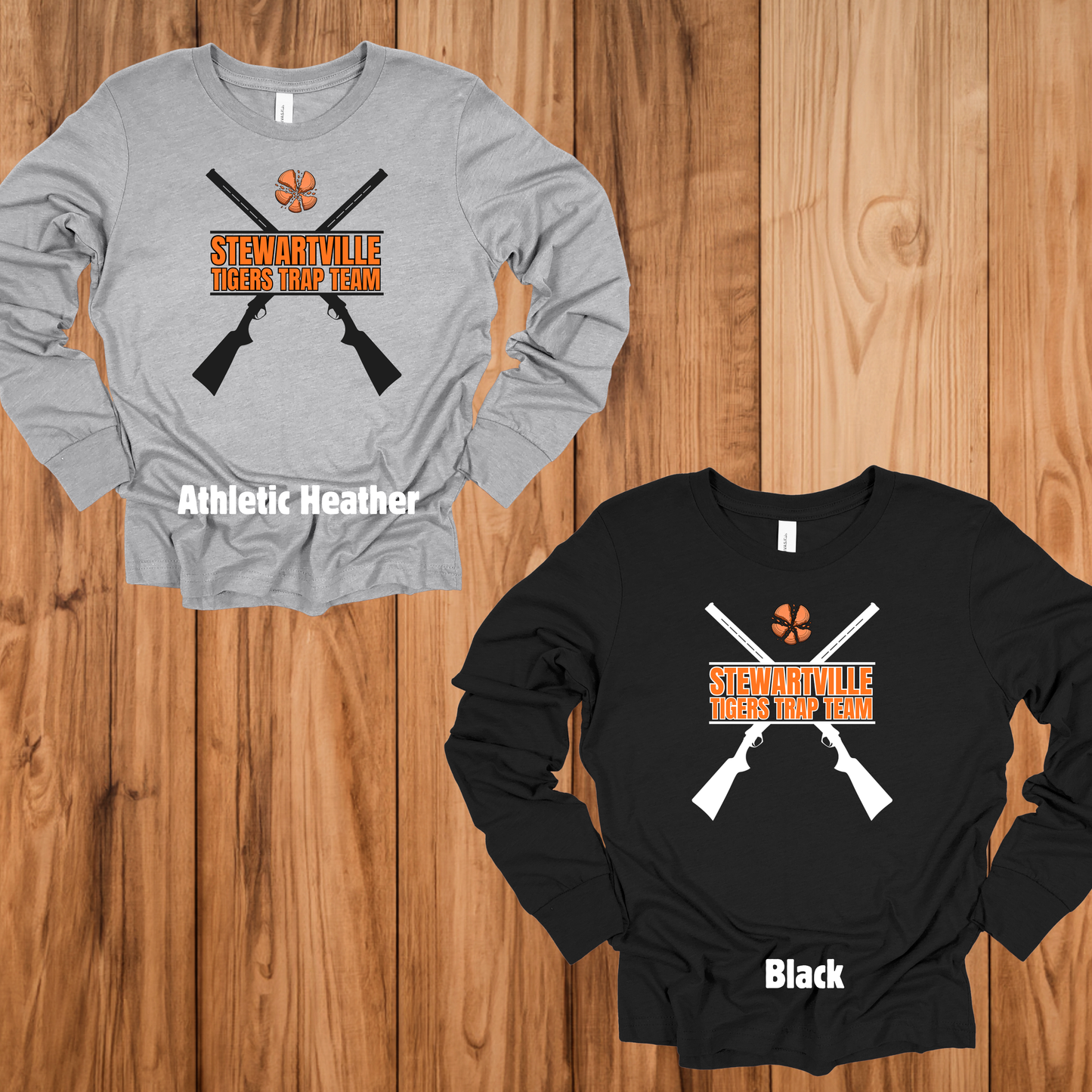 Stewartville Tigers Trap Team -  YOUTH Long sleeve tee - multiple designs options