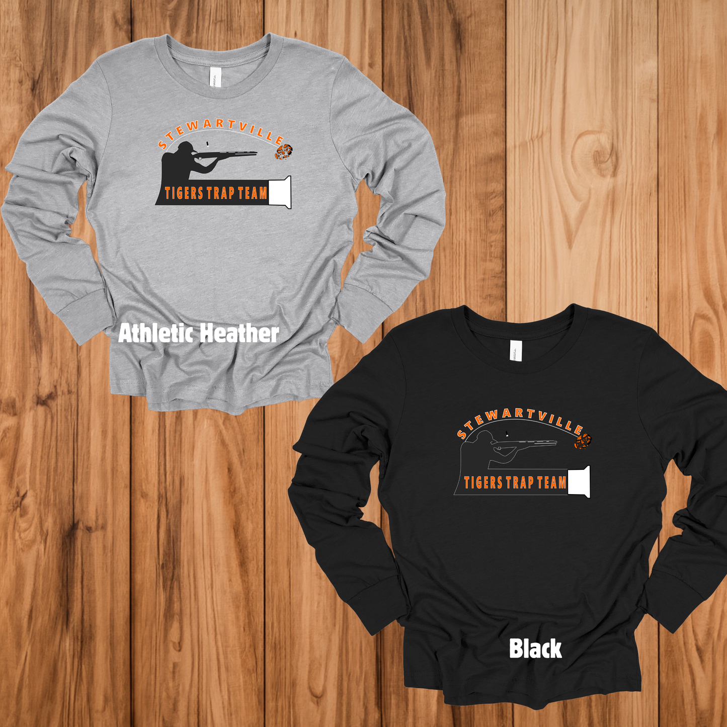 Stewartville Tigers Trap Team -  YOUTH Long sleeve tee - multiple designs options