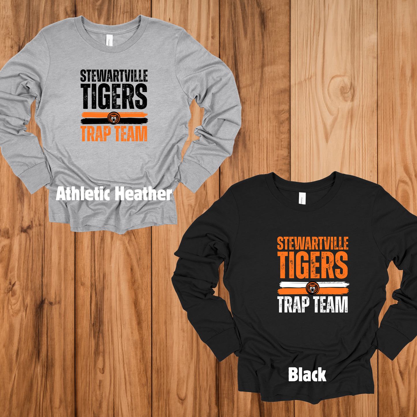 Stewartville Tigers Trap Team -  YOUTH Long sleeve tee - multiple designs options