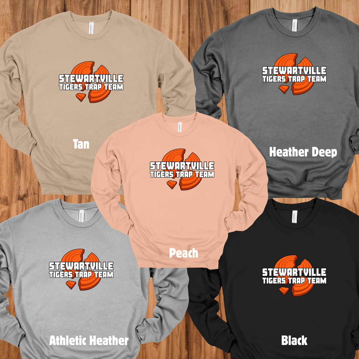 Stewartville Tigers Trap Team - Crewneck sweatshirt - multiple designs