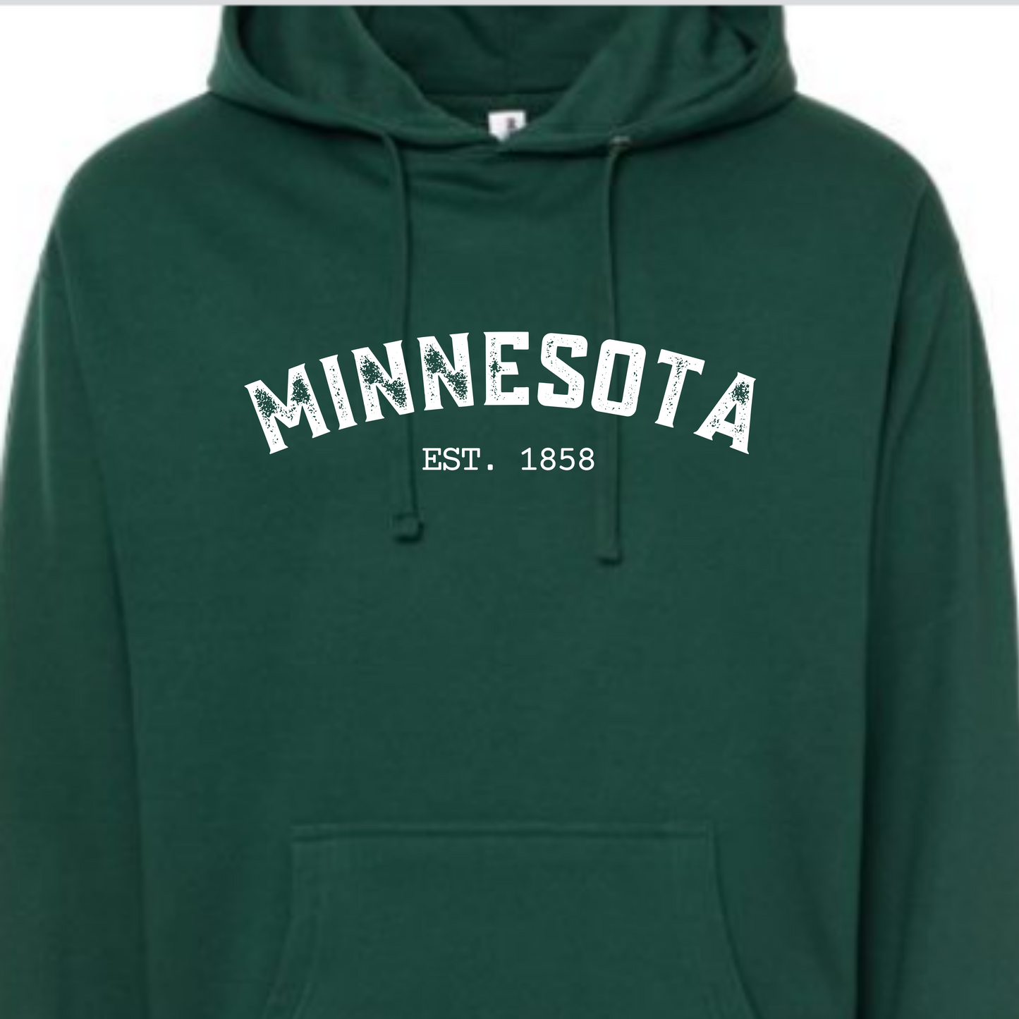 States Established - Hooded Sweatshirt - White logo