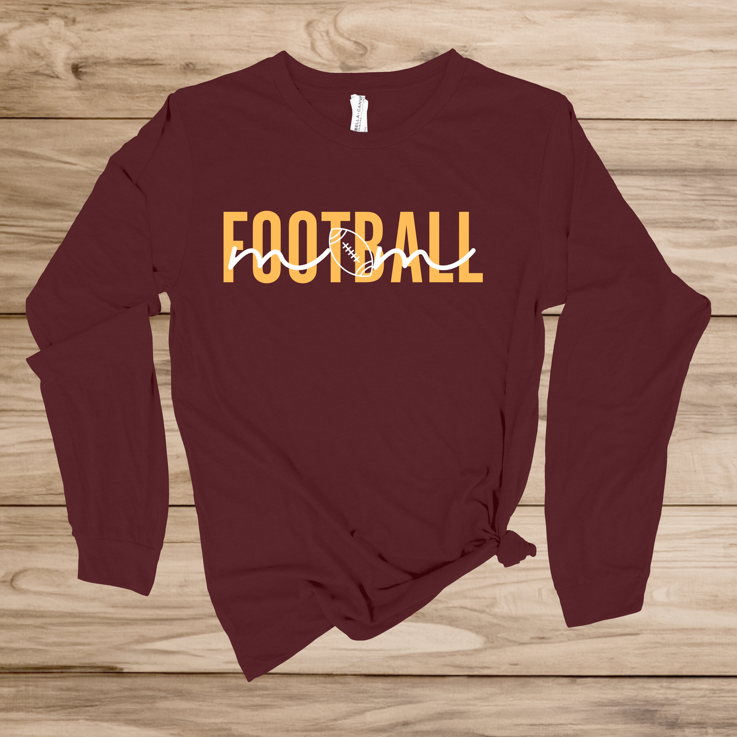 Football mom- Short Sleeve, Long Sleeve, Crew or Hoodie