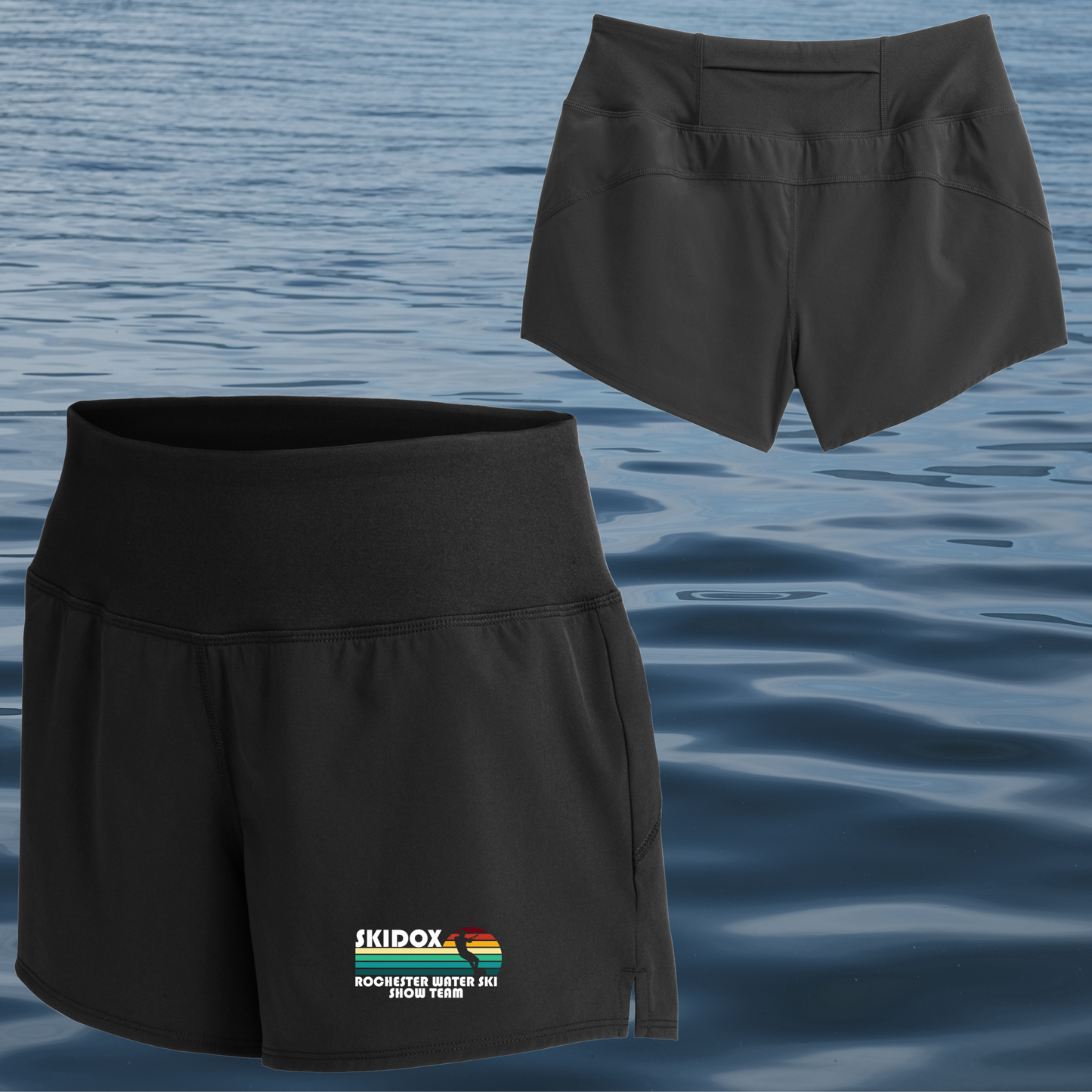 Skidox Rochester Water Ski Team - Women's Athletic Shorts - choose your design