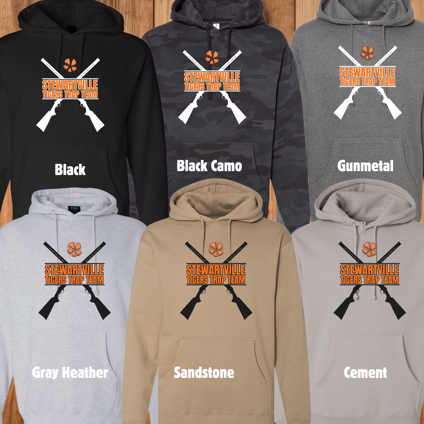 Stewartville Tigers Trap Team -  Hooded Sweatshirt - multiple designs