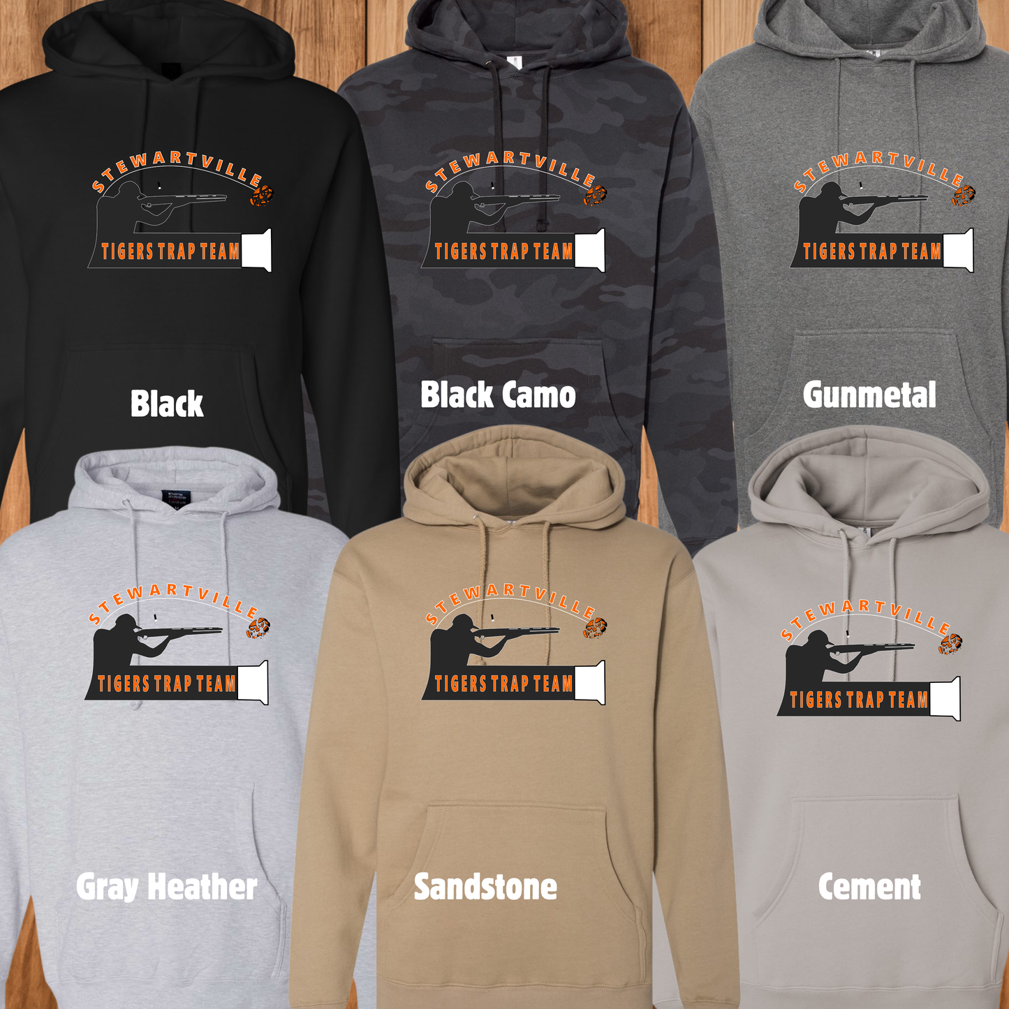 Stewartville Tigers Trap Team -  Hooded Sweatshirt - multiple designs