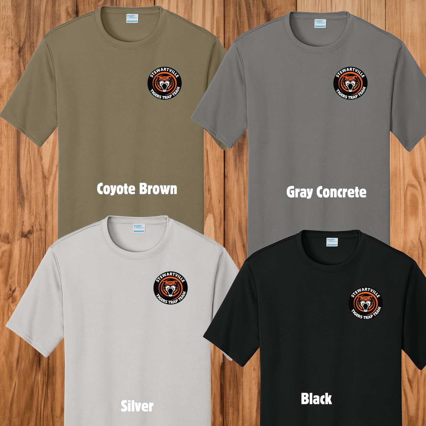 Stewartville Tigers Trap Team - YOUTH Short sleeve Performance tee - multiple designs