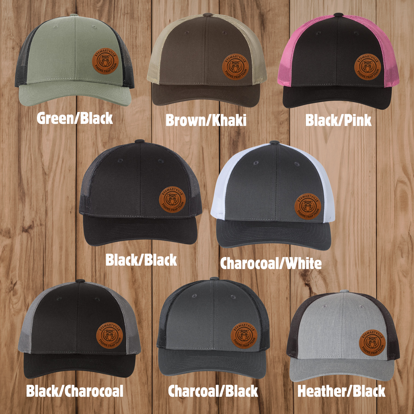 Stewartville Tigers Trap Team - Low Profile Snapback Trucker Hat - multiple designs