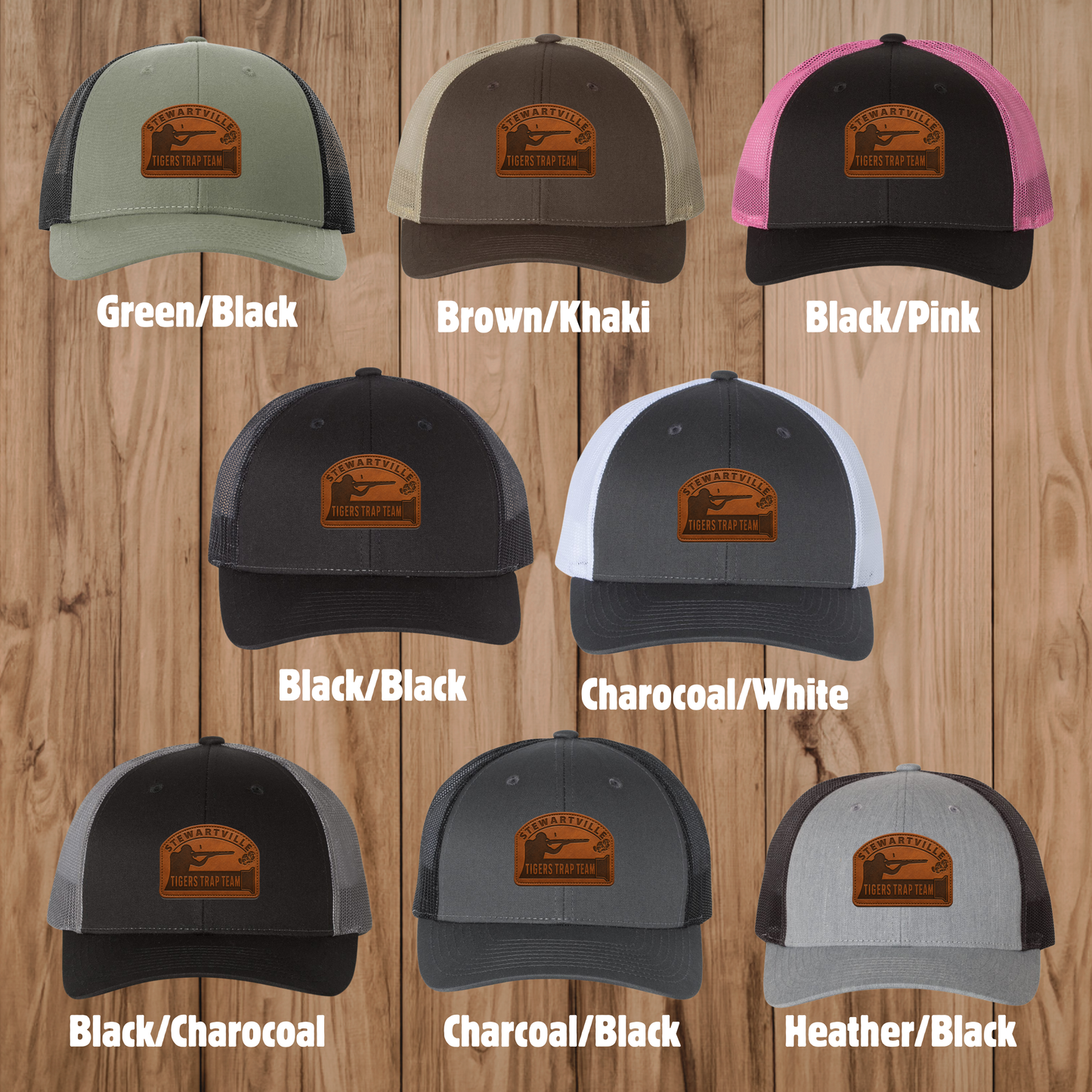 Stewartville Tigers Trap Team - Low Profile Snapback Trucker Hat - multiple designs