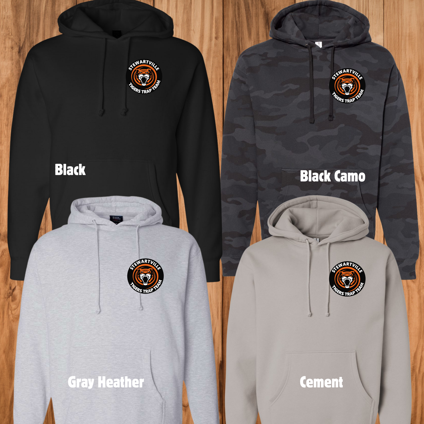 Stewartville Tigers Trap Team -  YOUTH Hooded Sweatshirt - multiple designs