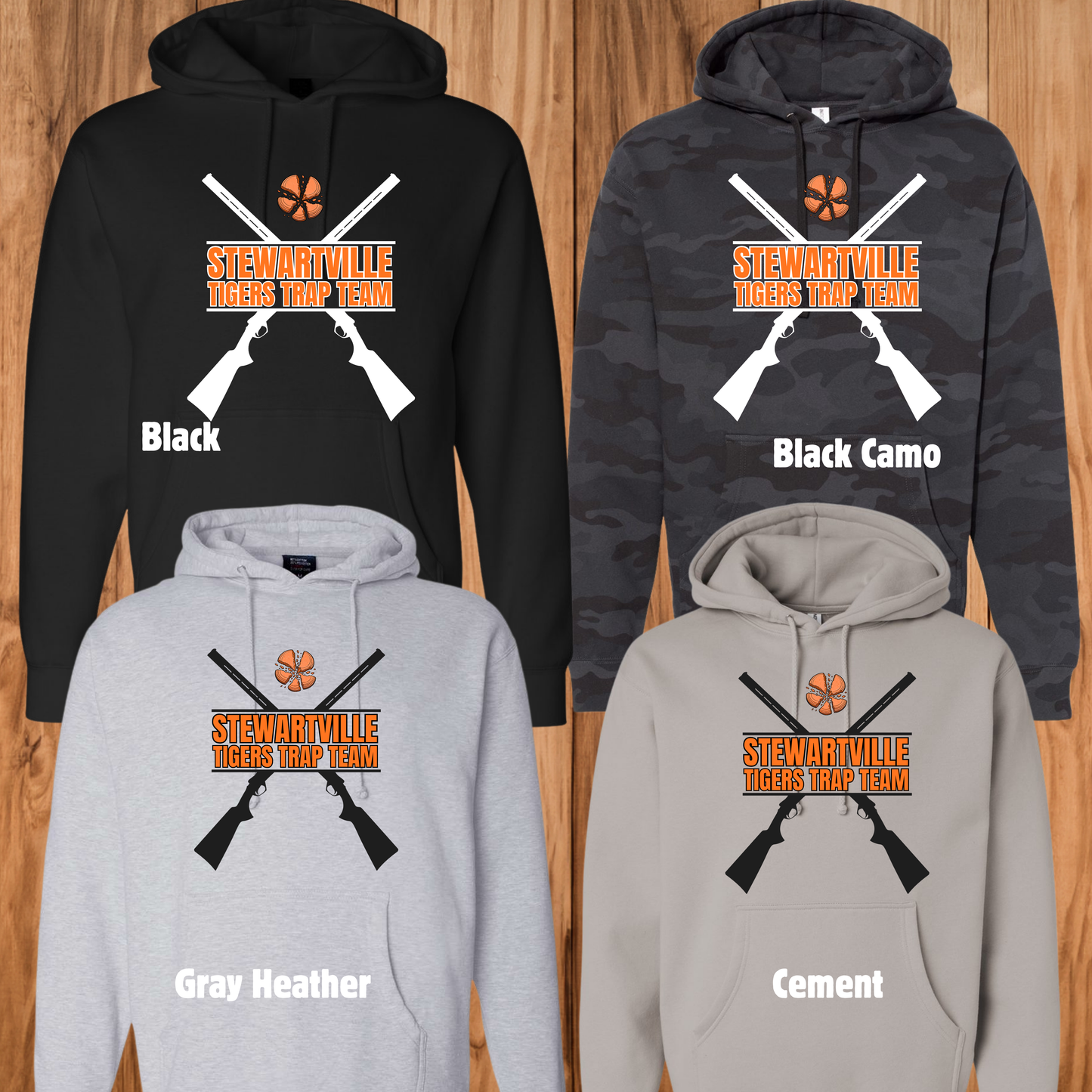 Stewartville Tigers Trap Team -  YOUTH Hooded Sweatshirt - multiple designs