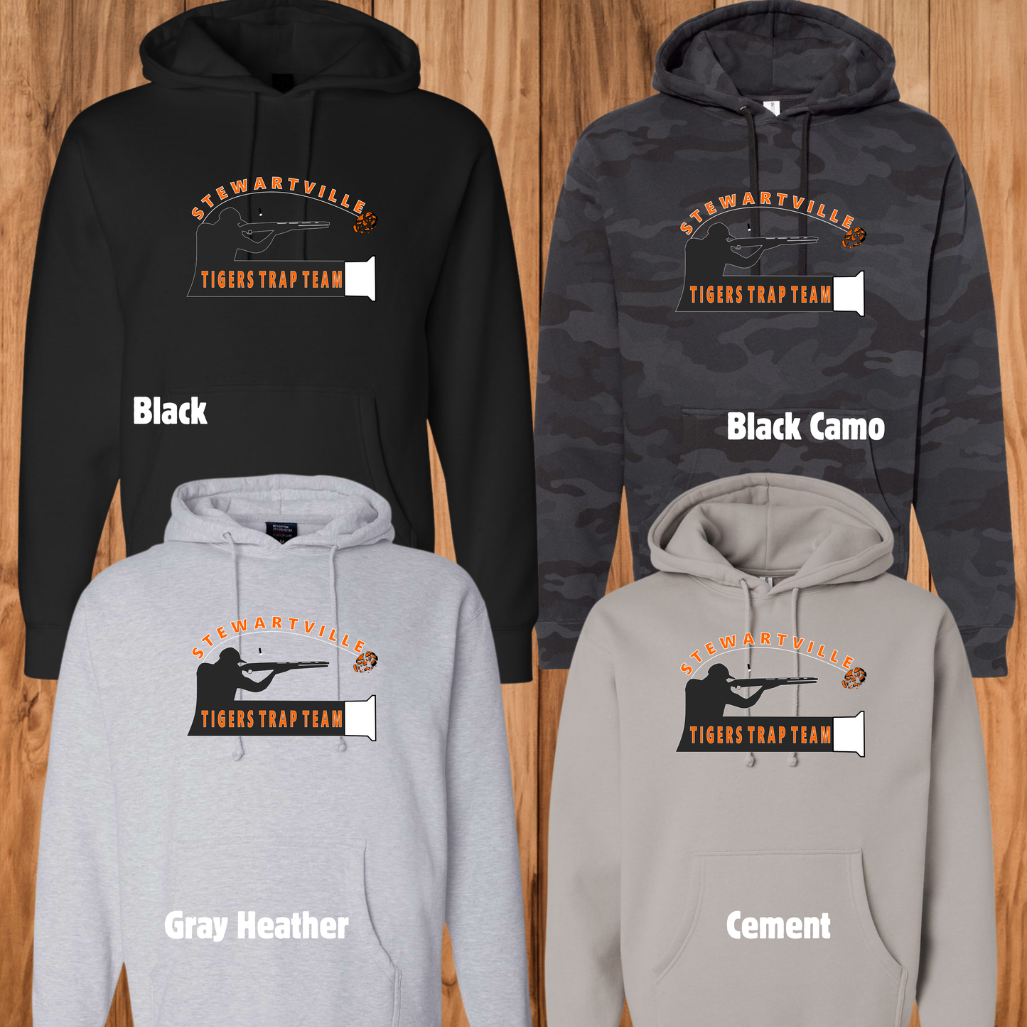 Stewartville Tigers Trap Team -  YOUTH Hooded Sweatshirt - multiple designs