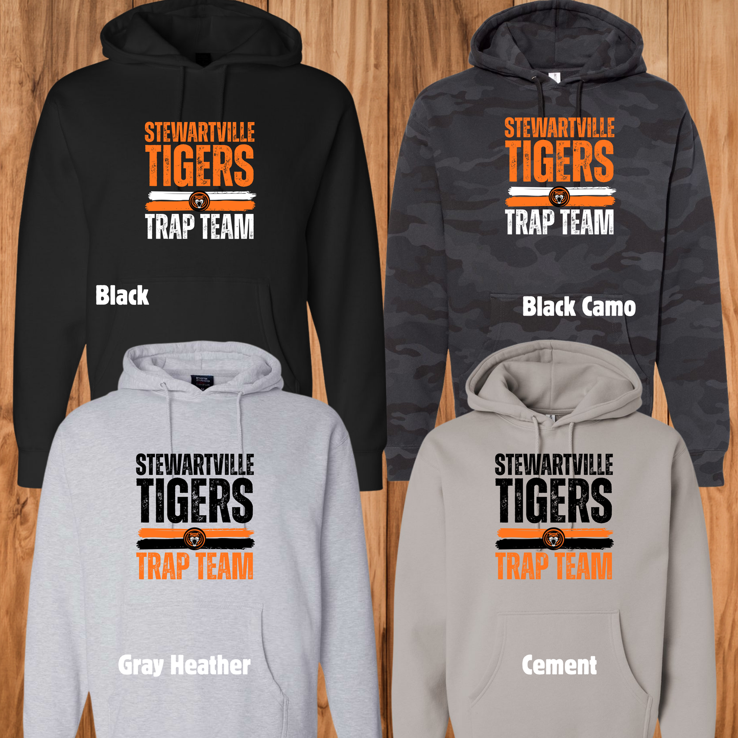 Stewartville Tigers Trap Team -  YOUTH Hooded Sweatshirt - multiple designs
