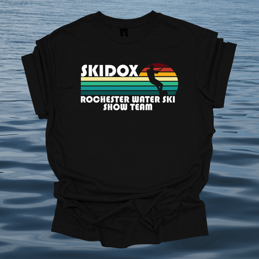 Skidox Rochester Water Ski Team - Retro Sunset Design - Short Sleeve