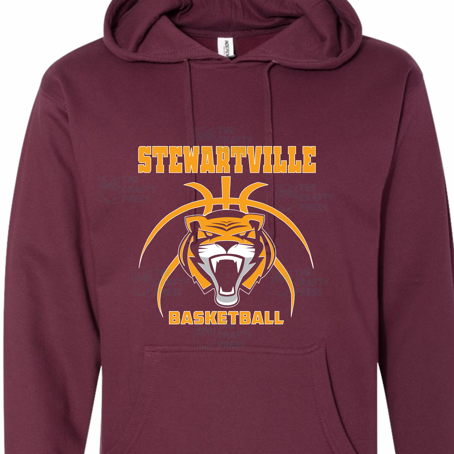 Tigers Basketball- Short Sleeve, Long Sleeve, Crew or Hoodie