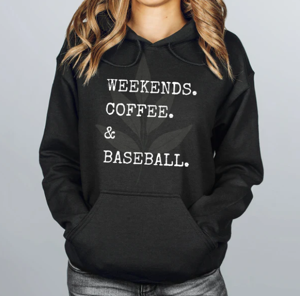 Weekends Coffee & Sports - Tank, Short Sleeve, Long Sleeve, Crew or Hoodie - available in black or white design