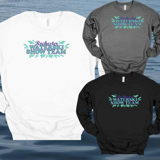 Skidox Rochester Water Ski Team - Splash Design - Crewneck Sweatshirt
