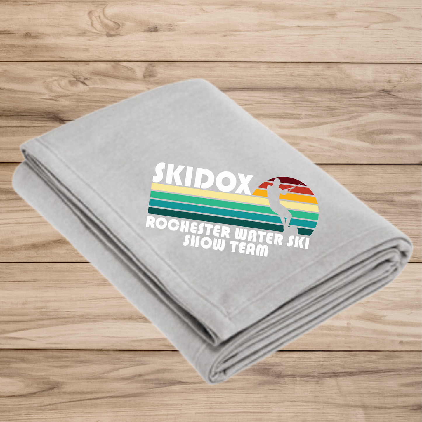 Skidox Rochester Water Ski Team - Oversize Fleece Sweatshirt Blanket - choose your design