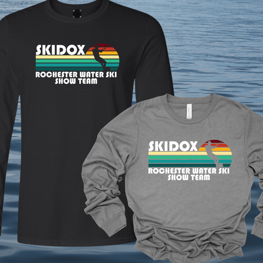 Skidox Rochester Water Ski Team - Retro Sunset Design - Long Sleeve