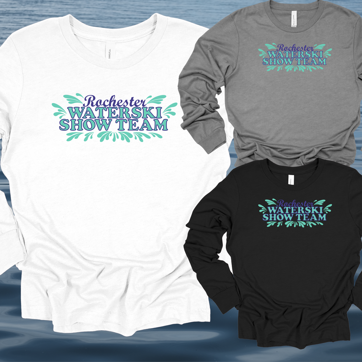 Skidox Rochester Water Ski Team - Splash Design - Long Sleeve