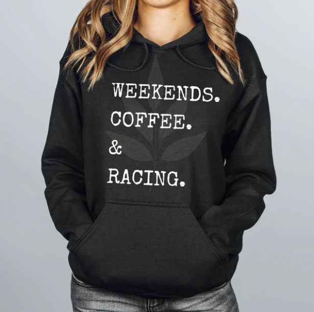 Weekends Coffee & Sports - Tank, Short Sleeve, Long Sleeve, Crew or Hoodie - available in black or white design