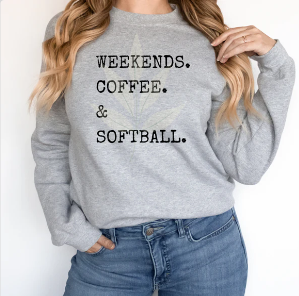 Weekends Coffee & Sports - Tank, Short Sleeve, Long Sleeve, Crew or Hoodie - available in black or white design