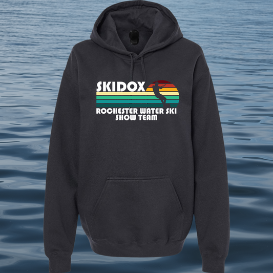 Skidox Rochester Water Ski Team - Retro Sunset Design - Hooded Sweatshirt