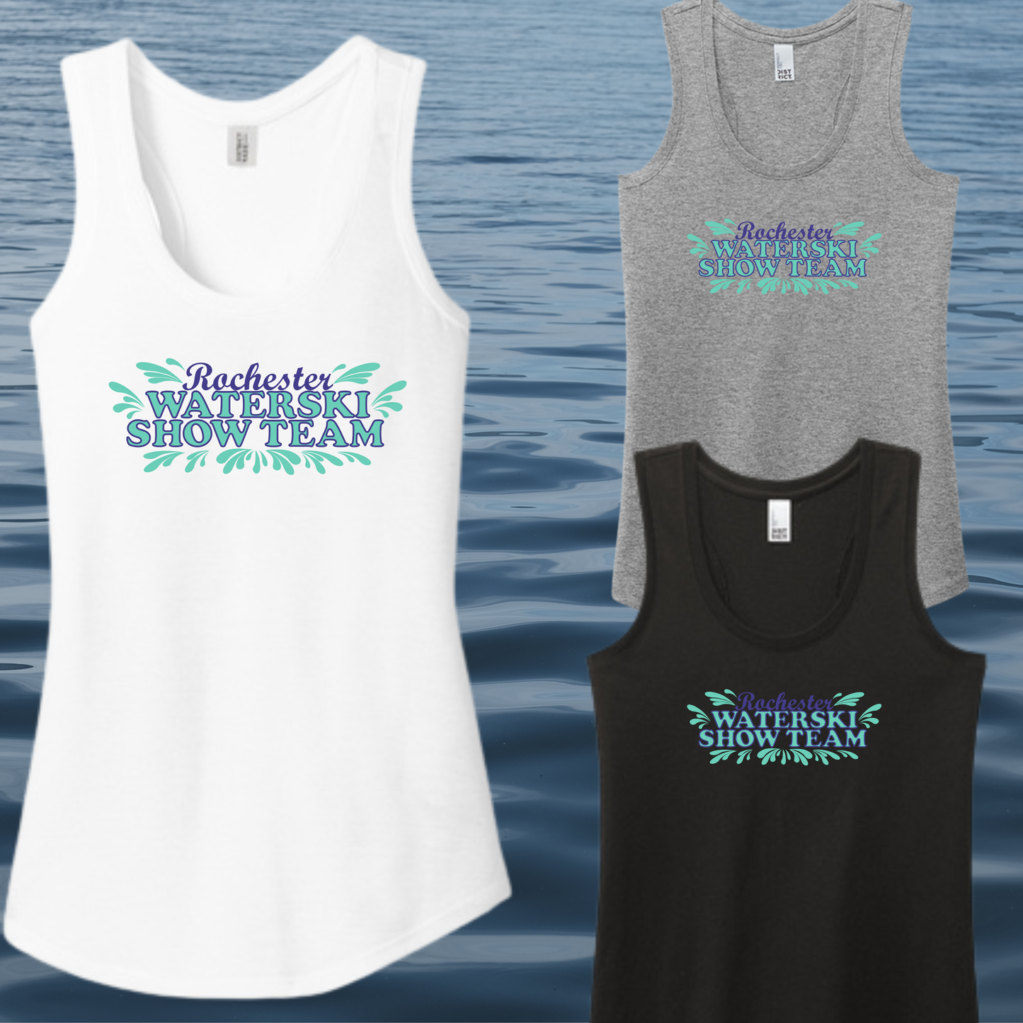 Skidox Rochester Water Ski Team - Splash Design - Women's Tank